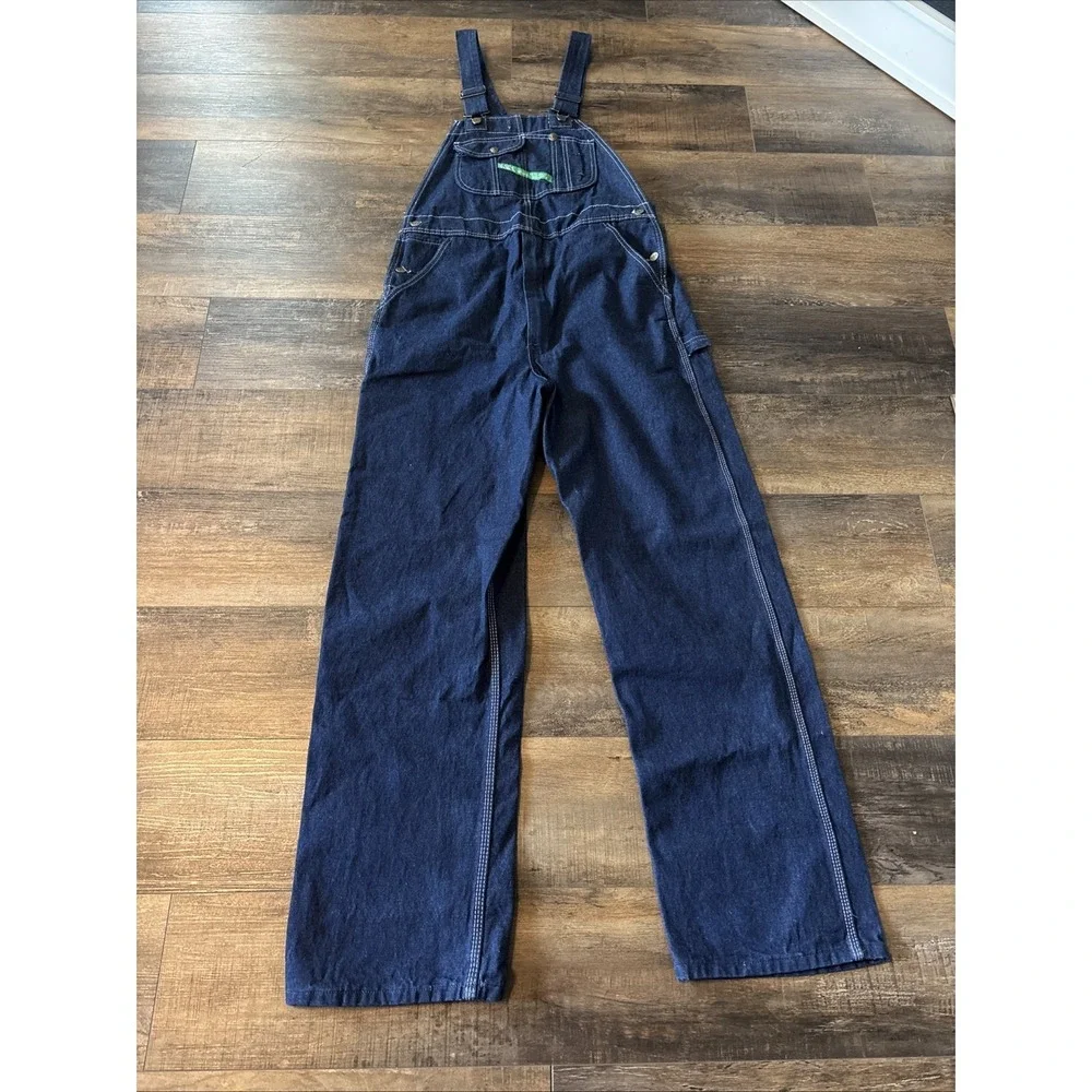 Mens Authentic KEY IMPERIAL Carpenter Bib Overalls 100% Cotton  34x34 Work Farm